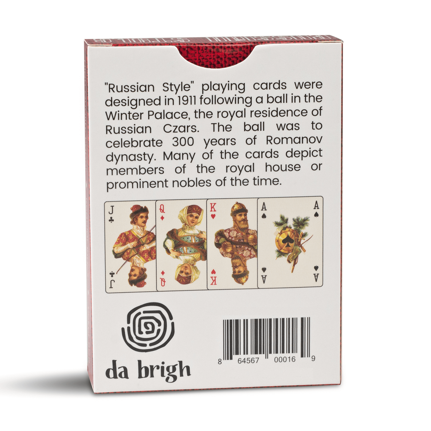Russian Style Deck Playing Cards, Red