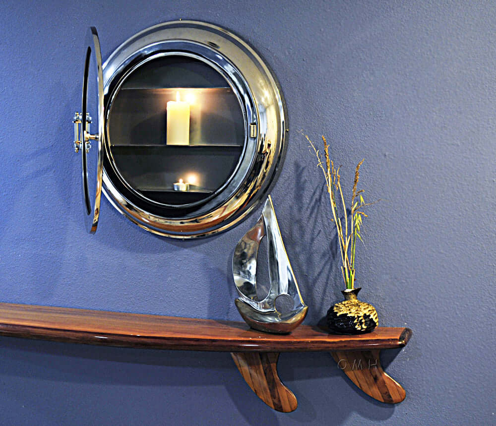 Aluminum Wall Mirror with Storage
