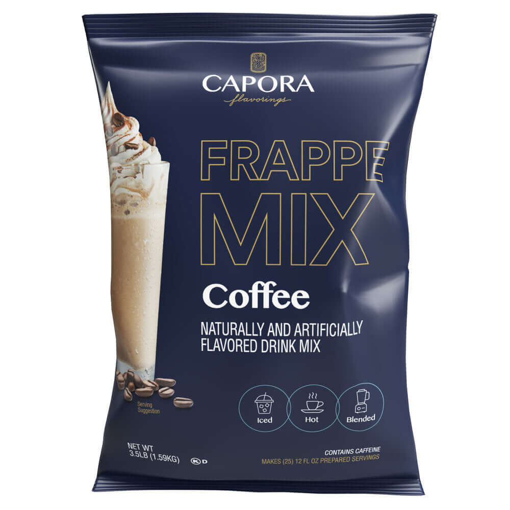 Capora 3.5 lb. Coffee Frappe Mix, Restaurant and Coffee Shop High Quality, Barista Approved