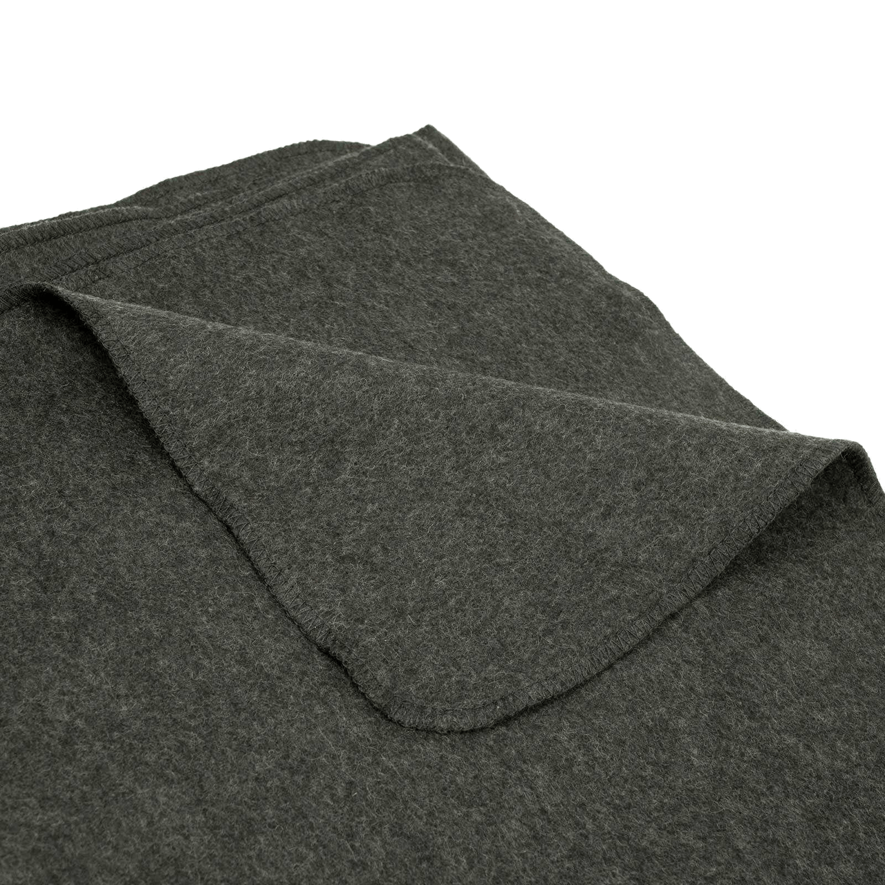 Classic Charcoal Grey 70% Wool Blanket | 62 in x 84 in | GI HAWK