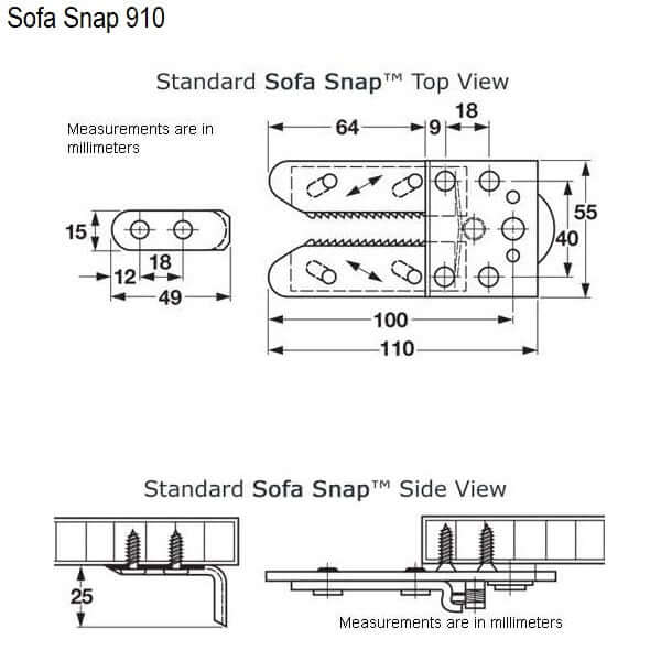 Sectional Couch Connectors Snap Couch Clips - China corner sofa joiners,  modular sofa joiners