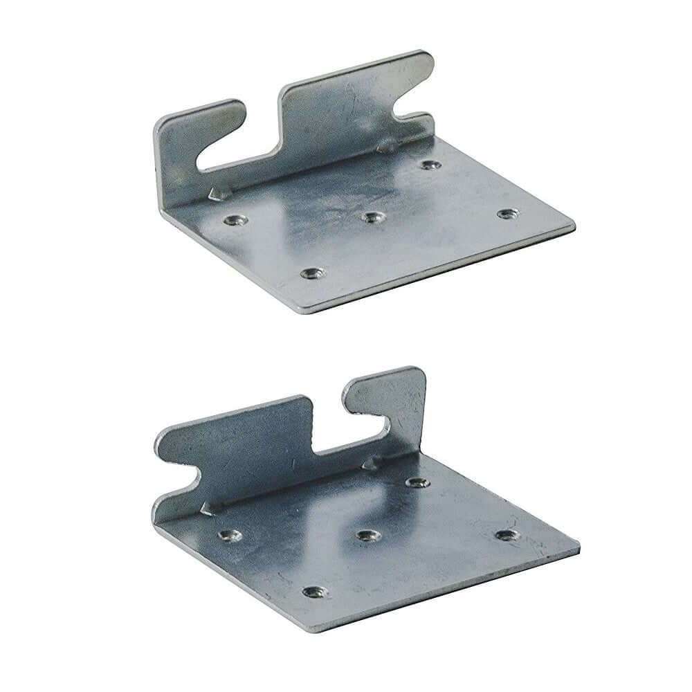 Bed Claw Angled Retro-Hook Plates, Set of 2 with Hardware, Restore Wooden Bed Frame Side Rails