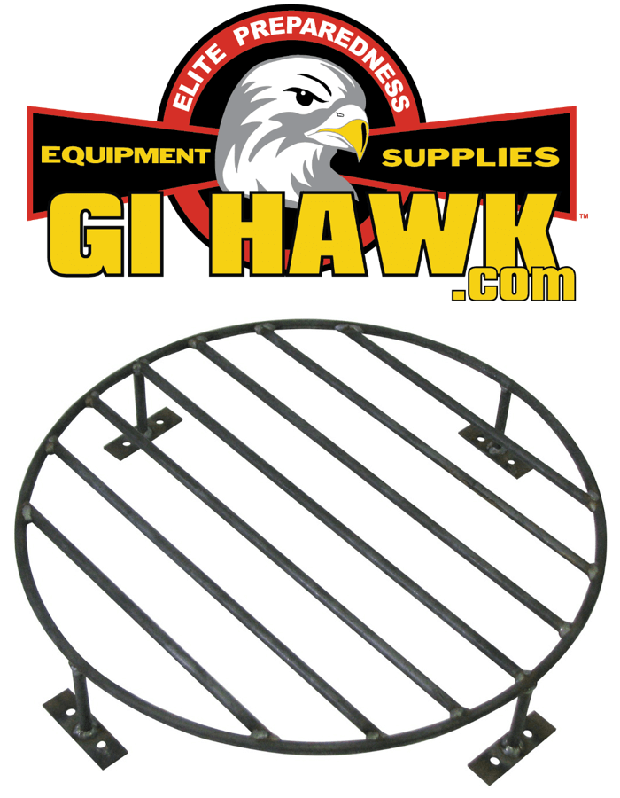 Premium Heavy-Duty Steel 24” Grate for Outdoor Fire Pits, Above Ground Fire Grate