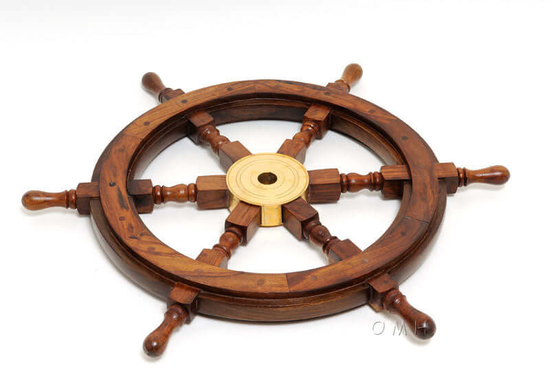 Rosewood Ship Wheel - 36 inches
