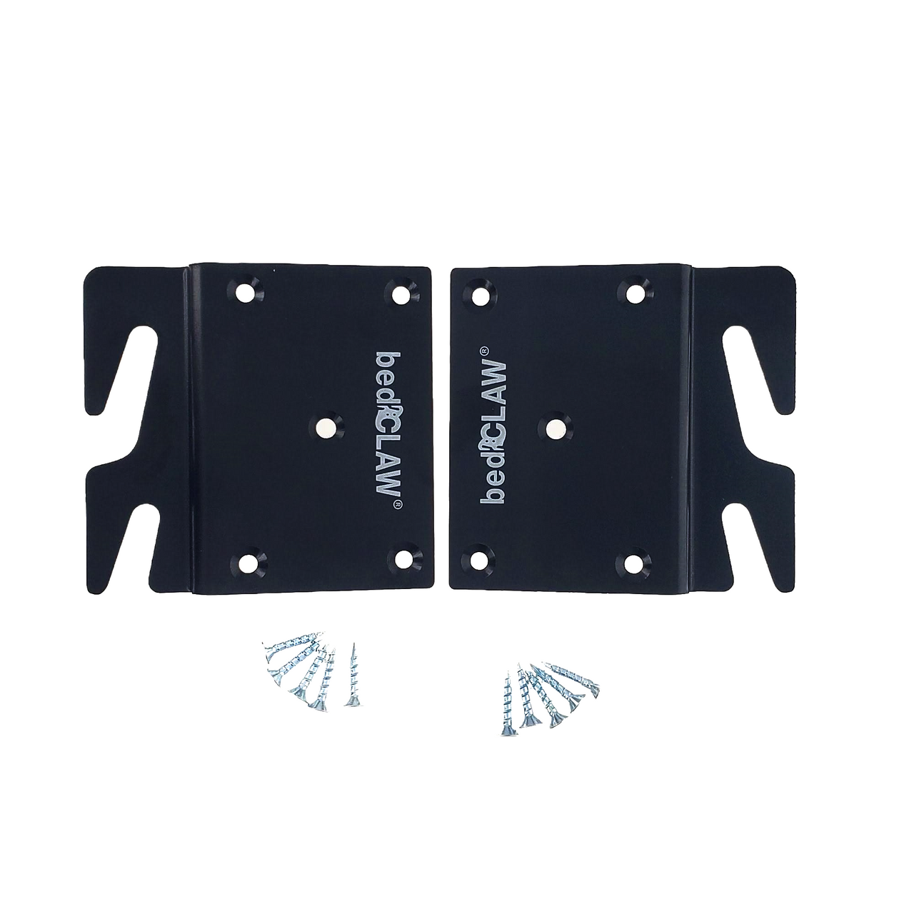 bedCLAW Retro Fix Offset Hook Plate Adapter, Repair Failed Wood Bed Rails