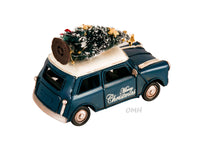 Thumbnail for Handmade 1960s Mini Cooper Christmas Car Model Set of 2