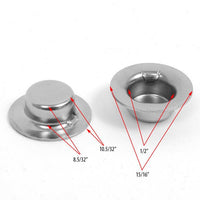 Thumbnail for Replacement Push Nuts for Rollaway Bed Big Wheel Kit - Set of 2