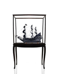 Thumbnail for Black Pearl Pirate Ship Large Model with Floor Display Case
