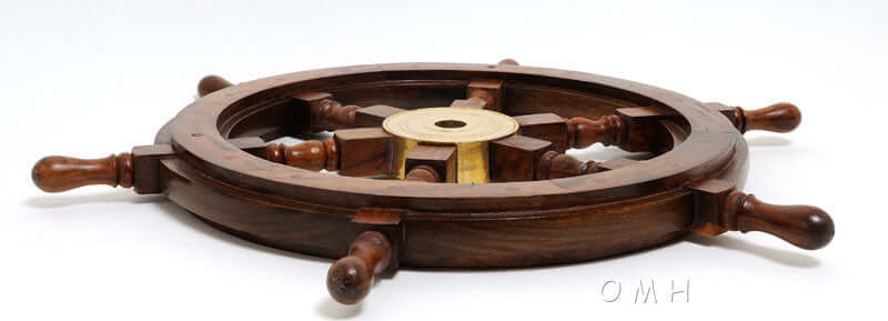 Rosewood Ship Wheel - 36 inches