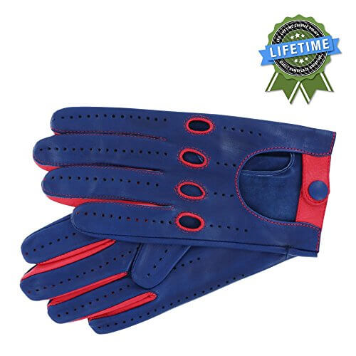 Corsa Miglia Italian Leather Men's Driving Gloves, Great Gift