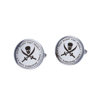 Thumbnail for US Navy Submarine Force Officers Submariner Silent Service Stainless Steel Cuff Links