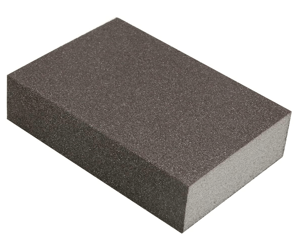 Four-Sided Foam Sanding Sponge, 120 Grit, Set of 4