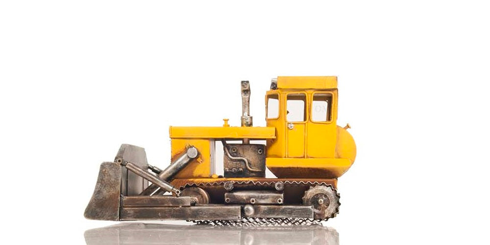 Metal Handmade Bulldozer Model