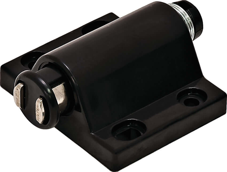 Hafele 245.60.389 Black Magnetic Pressure Push Latch, 0.5 kg Pull