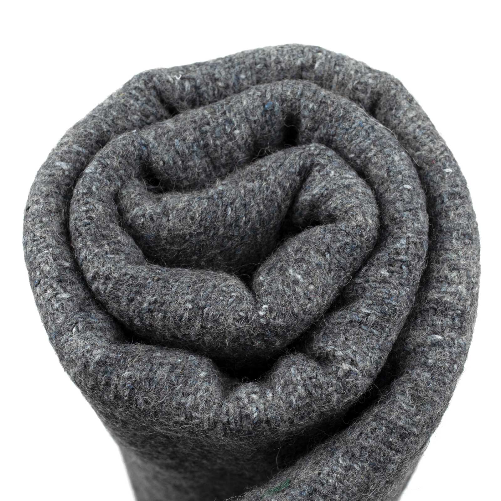 Grey All Purpose Utility and Camping Wool Blanket