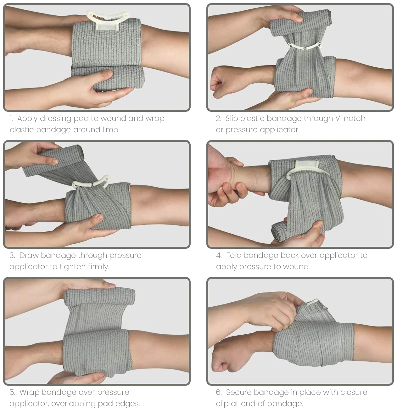 Mollywhopper Israeli 6" Emergency Compression Bandage Wound Trauma Dressing 2ct.