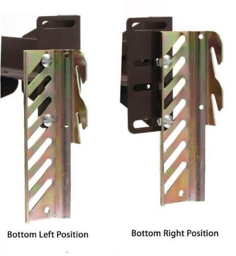 #69 Down Hook Bolt-On to Hook-On Conversion Bracket for Headboard or Footboard Attachment