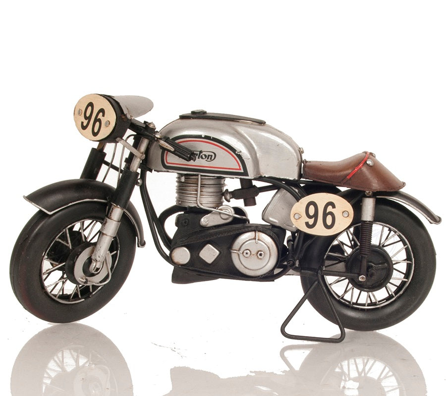 1952 Norton Manx 1:8 Metal Handmade Scaled Model Racing Motorcycle