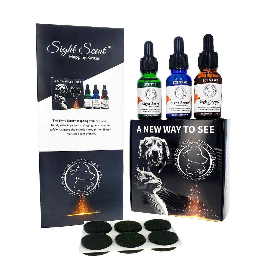 SightScent Mapping Program for Blind, Impaired Dogs Cats, Complete Set for Pet