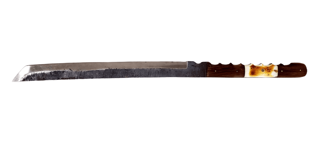 High Carbon Steel Katana Sword Hand-Forged Full Tang Genuine Leather Sheath