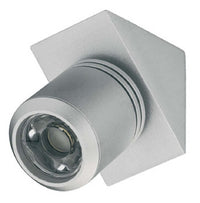 Thumbnail for Hafele 833.79.061 Loox LED 4013 Silver Surface Mounted Corner Swivel Spotlight