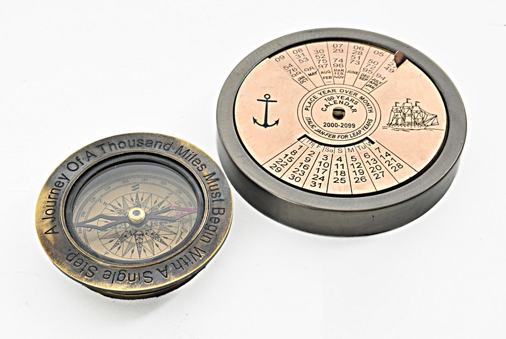 100 Year Calendar & Compass Quote Set