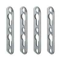 Thumbnail for Hafele 273.56.010 Keyhole Plate for Machined-Recess Installation with 2 Slots, Set of 4