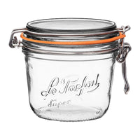 Thumbnail for Le Parfait 500ml Tapered French Glass Preserving Jar with Airtight Rubber Seal