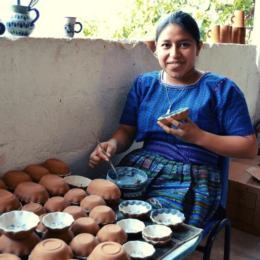 Handmade Fair Trade Tapas Dipping Bowl Trio, Guatemala