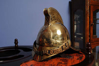 Thumbnail for Exact Reproduction Brass Fireman Merriweather-Pattern Helmet Late Victorian England
