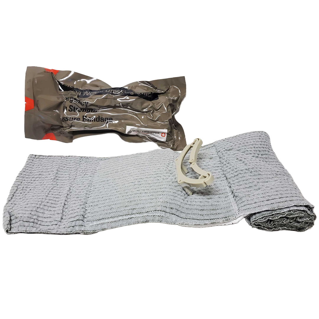 Mollywhopper Israeli 6" Emergency Compression Bandage Wound Trauma Dressing 2ct.