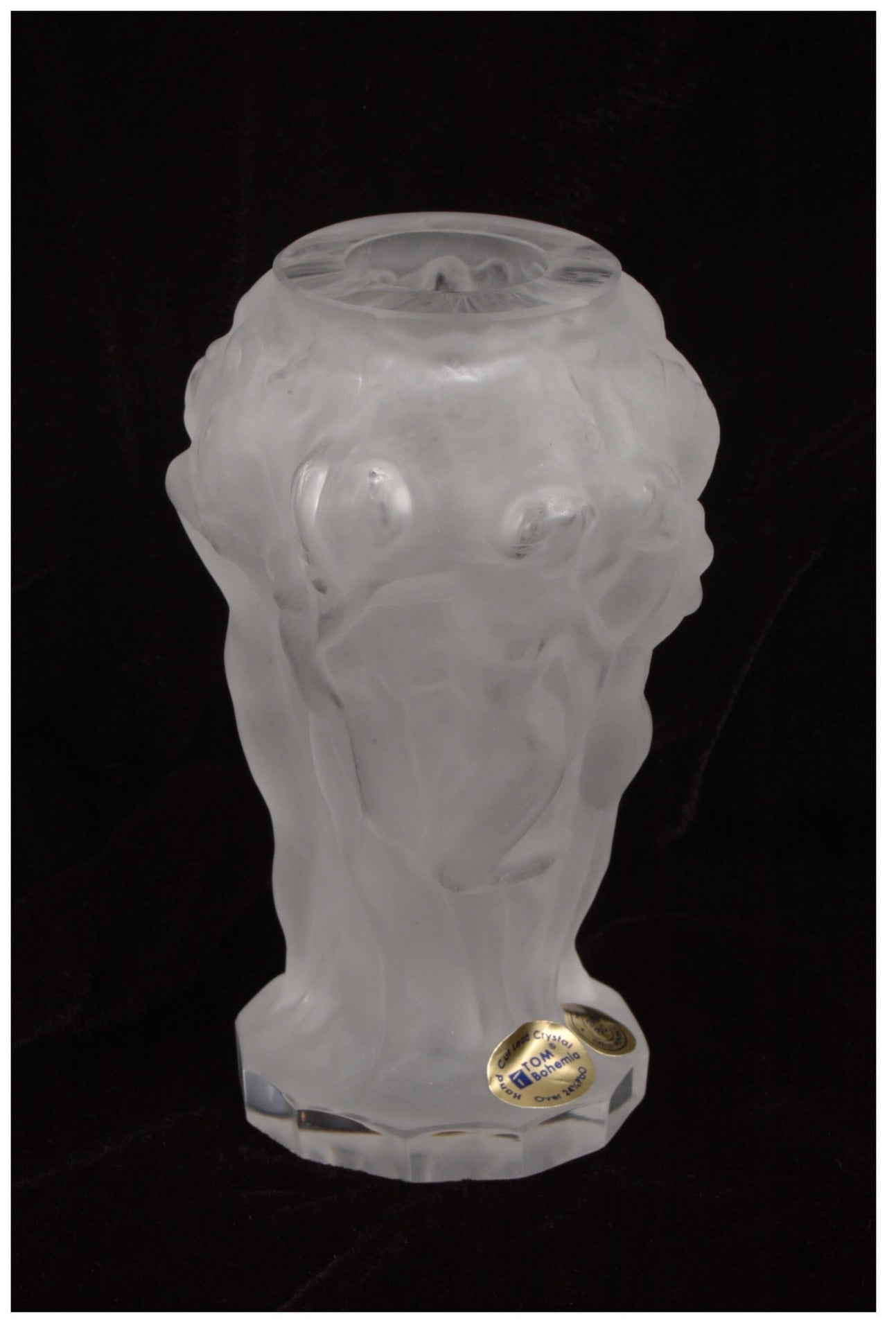 Wallace Flynn Small Matte Crystal Handmade Vase (White)