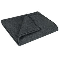 Thumbnail for Classic Asphalt Grey 40% Wool Blanket | 62 in x 84 in | GI HAWK